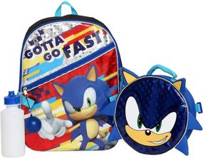 img 4 attached to 🦔 Sonic Hedgehog Backpack Lunch with Official Licensing