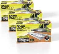 🦈 shark vmp30 vacmop disposable hard floor vacuum and mop pad refills - 30 count white pack logo