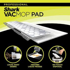 img 2 attached to 🦈 Подстилки для пылесоса и швабры Shark VMP30 VACMOP для твердых полов - упаковка из 30 штук, белый цвет.