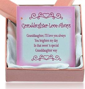 img 2 attached to 💖 Sentimental Stretch Heart Charm Bracelet: A Perfect Granddaughter Gift with 'Love Granddaughter Always' Silvertone Beads & Synthetic Pearls