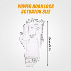 img 3 attached to 🔒 Enhanced Power Door Lock Actuators | 2-Pack Set | Fits 1999-2010 Ford F150 F250 F350 F450 F550 and More