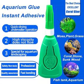 img 1 attached to Quick Drying Aquascape Aquascaping Non Toxic Water Green