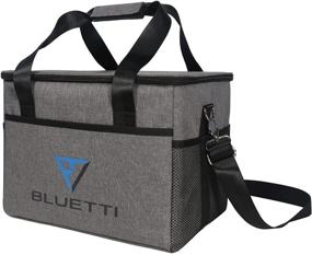 img 4 attached to EB70 EB55 AC50S Portable Power Station Carrying Case Bag by BLUETTI - Grey