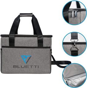 img 3 attached to EB70 EB55 AC50S Portable Power Station Carrying Case Bag by BLUETTI - Grey