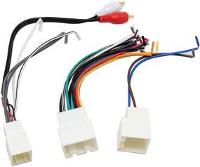 img 2 attached to 🚗 RED WOLF Aftermarket Car Radio Stereo AMP/Amplifier CD Player Wiring Harness with RCA Connector – Premium Sound System for Ford (1998-2005) and Lincoln/Mercury (1998-2003)