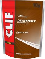 🍫 clif recovery protein drink - chocolate flavor - energize and replenish muscles with 16.05 ounce pouch logo