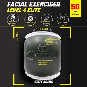 img 2 attached to Achieve a Defined Jawline and Youthful Look with Jawzrsize Elite Facial Exerciser (Level 4 - Green)