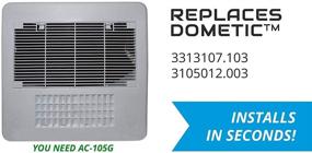 img 2 attached to 🌬️ RV Air AC 105G 2 фильтра: замена Dometic 3313107.103/3105012.003 для улучшения воздушного потока и более чистого воздуха - MERV 6