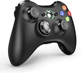 img 3 attached to 🎮 Upgraded VOYEE Wireless Controller for Microsoft Xbox 360 & Slim with Improved Joystick, Dual Shock, and Headset Port (Black)