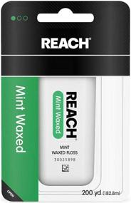 img 2 attached to 🦷 Reach Dental Floss: Waxed Mint Flavor, 200 Yard, Pack of 2 - High-Quality Oral Care