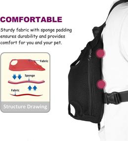 img 3 attached to 🐶 GEEPET Front-Facing Dog Carrier: Hands-Free, Adjustable Pet Puppy Cat Backpack Carrier for Walking, Hiking, Biking, and Motorcycle