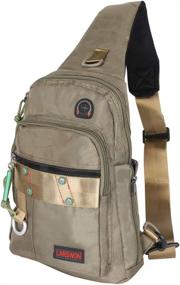 img 4 attached to 🎒 Larswon Sling Backpack Oxford Crossbody: Top-rated Multi-functional Bag for Everyday Adventure