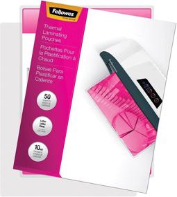 img 2 attached to 📃 Fellowes 52042 Laminating Pouches, Letter Size, 10 Mil, 50 Pack - Clear, Thermal Laminating Sheets