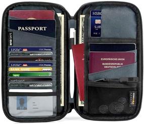 img 4 attached to 📔 TOMTOC Passport Holder: Waterproof Travel Organizer for Passports