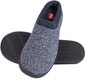 img 1 attached to Тапочки Hanes Comfort Soft с памятью Memory Foam для мужчин и мальчиков - удобство для ног - универсальность для использования в помещении и на открытом воздухе.