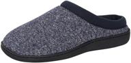 hanes comfort soft memory foam clog slipper shoe for men and boys - indoor and outdoor versatility logo