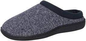 img 4 attached to Тапочки Hanes Comfort Soft с памятью Memory Foam для мужчин и мальчиков - удобство для ног - универсальность для использования в помещении и на открытом воздухе.