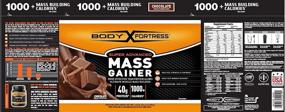 img 3 attached to 🍫 Gluten Free Chocolate Mass Gainer - Body Fortress Super Advanced Whey Protein Powder, 2.25 lbs