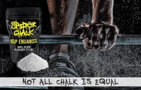 img 2 attached to 🕷️ Spider Chalk | Premium Quality Loose Chalk for Weightlifting, Rock Climbing, Cross Fitness Training, and Gymnastics | Grip Enhancer | 99% Pure Chalk | Made in USA