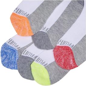 img 1 attached to 🧦 Fruit of the Loom Boys' Half Cushion Ankle Socks (Pack of 10)