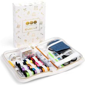 img 2 attached to 🧵 Ultimate Travel Sewing Kit: 176-Piece Mini Sewing Kit with Iron-On Hem Tape, Patches, Needles, and Thread