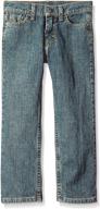 👖 authentic boys' little scott classic straight fit wrangler jeans logo