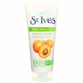 img 4 attached to Travel Size Pack of 3 St. Ives Fresh Skin Invigorating Apricot Scrub - Unisex 1 oz