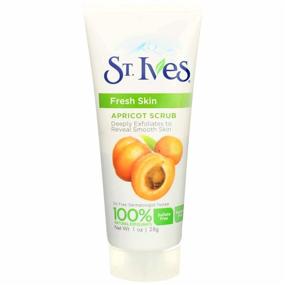 img 3 attached to Travel Size Pack of 3 St. Ives Fresh Skin Invigorating Apricot Scrub - Unisex 1 oz