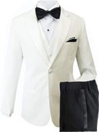 🤵 classic elegance: boys' spring notion modern tuxedo in black burgundy - suits & sport coats logo