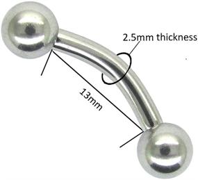 img 3 attached to NewkeepsR Surgical Curved Barbell Piercing