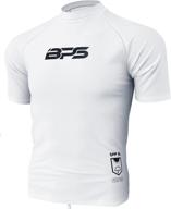 👕 bps men's sun protection swim shirt/rash guard - upf 50+ short & long sleeve options logo