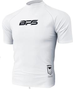 img 4 attached to 👕 BPS Men's Sun Protection Swim Shirt/Rash Guard - UPF 50+ Short & Long Sleeve Options