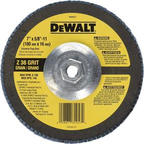 img 2 attached to 🪚 DEWALT DW8327 Zirconia Angle Grinder Flap Disc - 36 Grit, 7-Inch