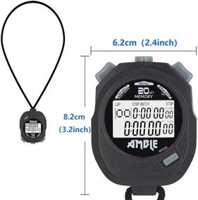 img 3 attached to 🏅 Amble Stopwatch: Ultimate Sports Coach's Tool with Countdown Timer, Memory Lap Split and Tally Counter