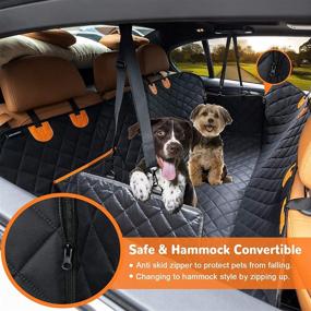 img 3 attached to URPOWER 100% Waterproof Dog Seat Cover Hammock for Cars, Trucks, and SUVs - Heavy-Duty, Scratch-Proof, Non-Slip Pet Car Seat Cover!