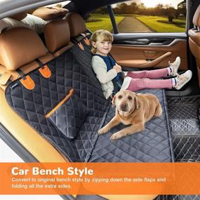 img 1 attached to URPOWER 100% Waterproof Dog Seat Cover Hammock for Cars, Trucks, and SUVs - Heavy-Duty, Scratch-Proof, Non-Slip Pet Car Seat Cover!