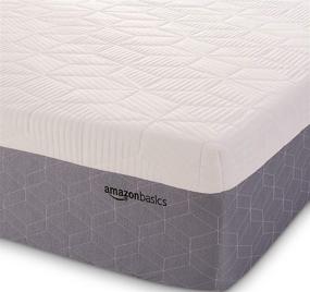 img 2 attached to 🛏️ 12-Inch Queen Size Amazon Basics Cooling Gel-Infused Memory Foam Mattress – CertiPUR-US Certified, Medium-Firm