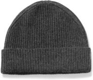 fishers finery men's ultra plush 100% pure cashmere ribbed cuffed hat - enhanced seo logo