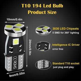 img 2 attached to T10 194 LED Car Bulbs Lights & Lighting Accessories