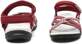 img 3 attached to 👟 DUINN Women's Stylish Hiking Sandal with Adjustable Straps, Arch Support for Sport, Beach Vacation, and Casual Camping