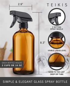 img 3 attached to 🧴 Amber Glass Spray Bottles Pack