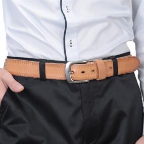 img 3 attached to High-Quality Beltox Italian Leather Men's Accessories Featuring Anti-Nickel Buckle in Stylish Belts