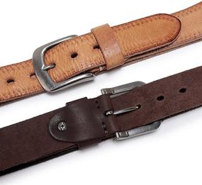 img 2 attached to High-Quality Beltox Italian Leather Men's Accessories Featuring Anti-Nickel Buckle in Stylish Belts