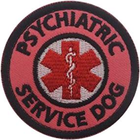 img 2 attached to 🐾 3PCS Stop Do Not Pet, Medical Alert Dog, Psychiatric Service Dog Patch Set - 1.97inch Diameter