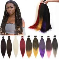 pre stretched braiding extensions professional synthetic hair care logo