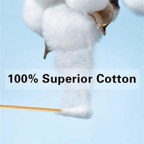 img 1 attached to Long Cotton Swabs Qtips 200PCS