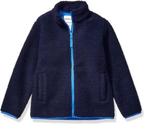 img 3 attached to 🧥 Cozy & Stylish: Amazon Essentials Toddler Boys' Full Zip High Pile Jackets & Coats