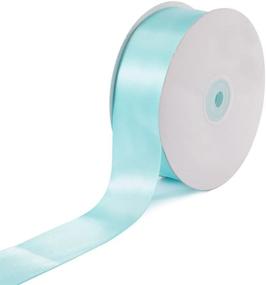 img 1 attached to 🎀 1-1/2"/50 yd Aqua Satin Ribbon - Innovative and Stylish Craft Ideas