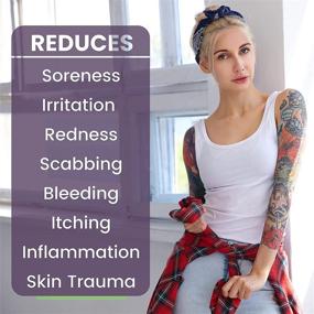 img 1 attached to 🖌️ Ultimate Tattoo Care Balm: Safe, Natural Aftercare Cream for Before, During &amp; After Tattooing - Enhance Skin Healing, Revive &amp; Refresh Old Tattoos - 7 Organic Moisturizers - 2oz (1 Pack)