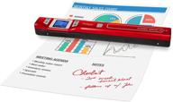 📸 wireless portable scanner from vupoint st47r: magic wand with wi-fi, color/mono, 1.5" lcd, 1050 dpi, jpeg/pdf, document, photo, receipts (red) logo
